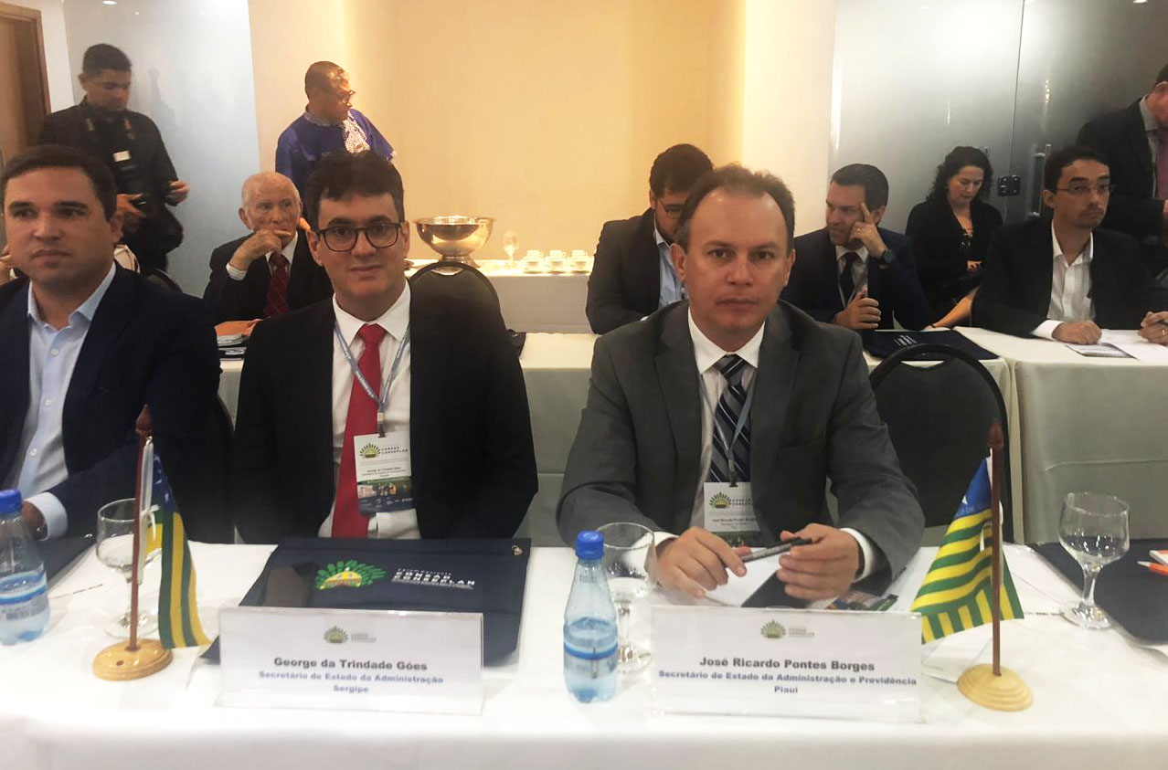 O secretário de Administração, Ricardo Pontes, em Manaus (AM), no Fórum do Consad